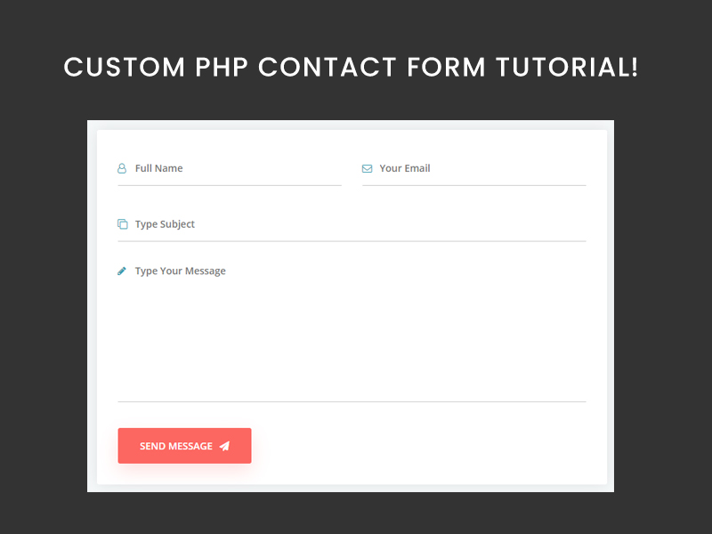 How to Make a Great PHP Contact Form Without any plugins with bootstrap 4!