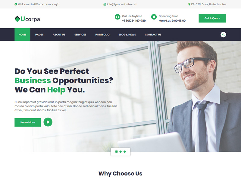 7 High Professional Business HTML5 Website Template for 2021